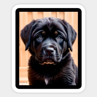 Tibetan Mastiff Puppy 01 Sticker